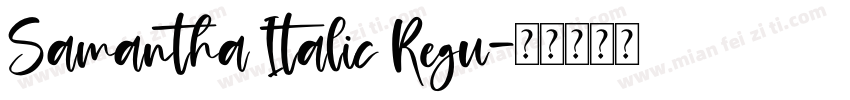Samantha Italic Regu字体转换